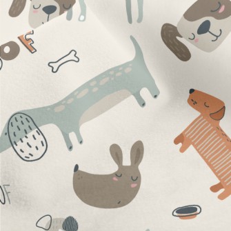 Cute Dachshund Dog Micro Fleece