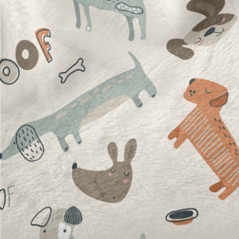 Cute Dachshund Dog Minky