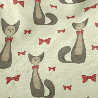 Elegant Bow Kitten Minky