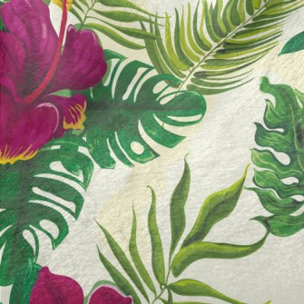 Tropical Hibiscus Leaves Minky