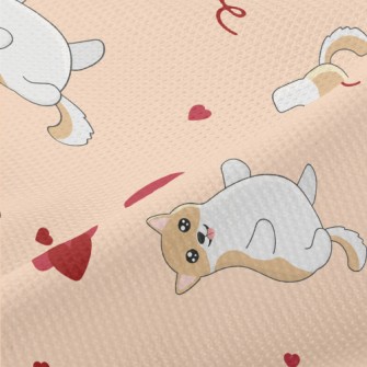 Cute Valentine&#39;s Day Puppy Piqué