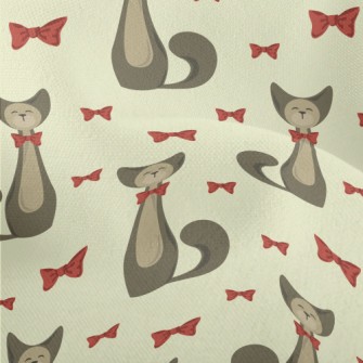 Elegant Bow Kitten Lightweight Performance Linen