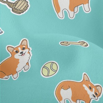 Cute Corgi Lightweight Performance Linen