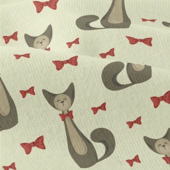 Elegant Bow Kitten Modern Jersey