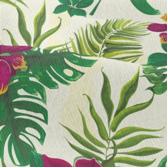 Tropical Hibiscus Leaves Modern Jersey