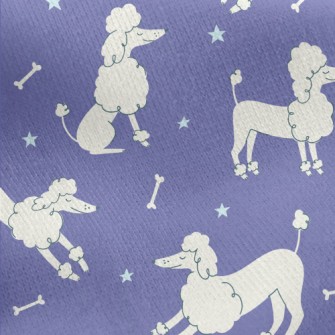 Proud And Elegant Poodle Jersey Backed Fleece