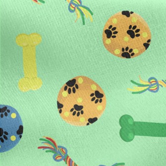 Dog Toy Ball Bone Jersey Backed Fleece