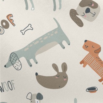 Cute Dachshund Dog Pongee