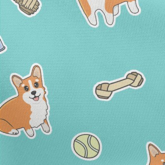 Cute Corgi Pongee