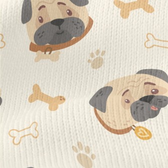Cute Frowning Pug Stretch Jersey