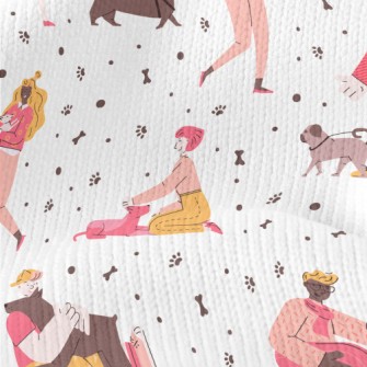 Dog Lovers Walking Their Dogs Stretch Jersey