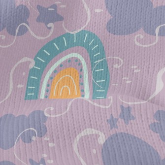 Fairytale Rainbow Dark Clouds Stretch Jersey