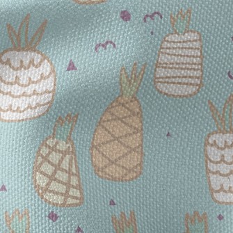 Cute Doodle Pineapple Waterproof Canvas