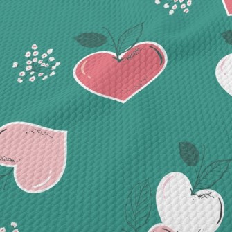 Love Shaped Leaves Birdseye Piqué