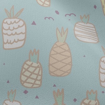 Cute Doodle Pineapple Chiffon