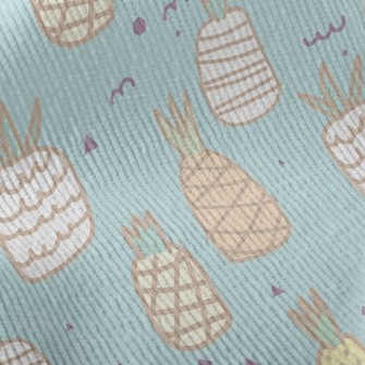 Cute Doodle Pineapple Standard Corduroy