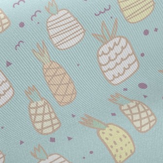 Cute Doodle Pineapple Twill