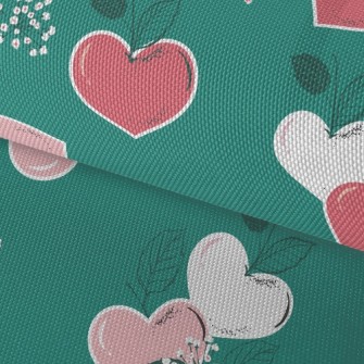 Love Shaped Leaves Waterproof Oxford