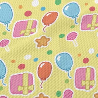 Colorful Balloon Gifts Birdseye Piqué