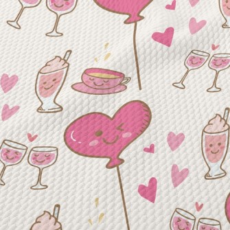 Love Balloon Lover Wine Glass Birdseye Piqué