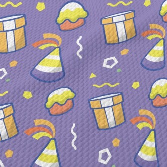 Gift Box Birthday Hat Birdseye Piqué