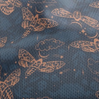 Moths And Stars Athletic Mesh Flat Back