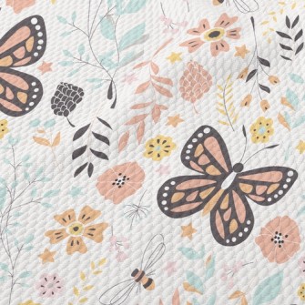 Garden Butterfly Birdseye Piqué