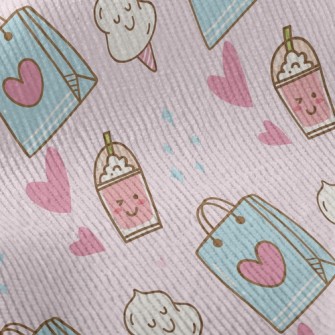 Shiny Shopping Shopping Bag Standard Corduroy