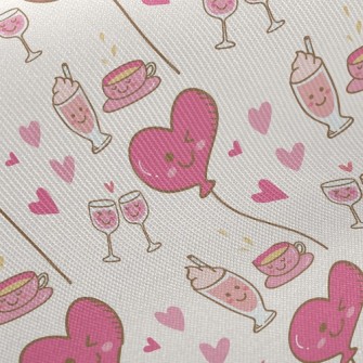 Love Balloon Lover Wine Glass Twill