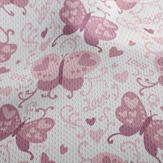 Love Wings Small Butterfly Athletic Mesh Flat Back