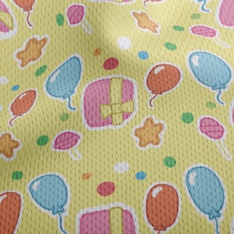 Colorful Balloon Gifts Athletic Mesh Flat Back