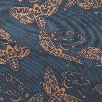 Moths And Stars Waterproof Oxford