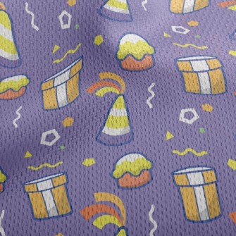 Gift Box Birthday Hat Athletic Mesh Flat Back