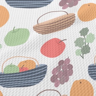 Sweet Fruit Basket Birdseye Piqué