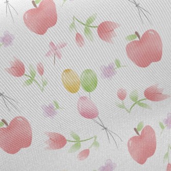 Watercolor Apple Balloon Twill
