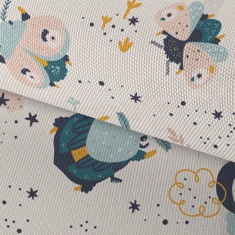 Cartoon Insect Moth Waterproof Oxford