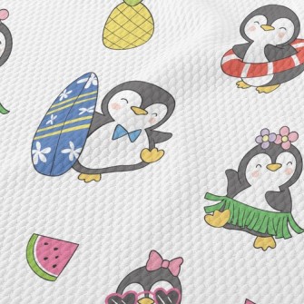 Happy Dancing Penguin Birdseye Piqué