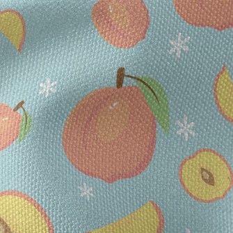 Fragrant And Delicious Peach Waterproof Canvas