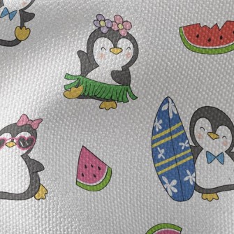 Happy Dancing Penguin Waterproof Canvas