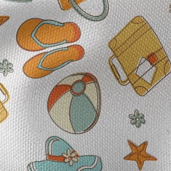 Happy Seaside Vacation Waterproof Canvas