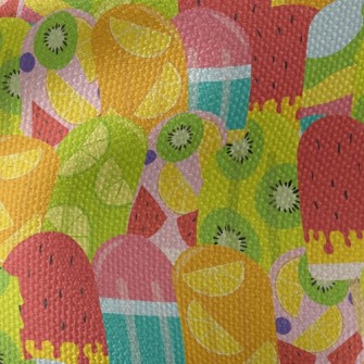 Fruit Pulp Ice Cream Waterproof Canvas