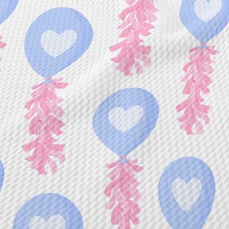 Love Ribbon Balloon Birdseye Piqué