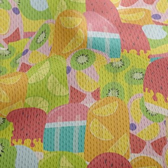 Fruit Pulp Ice Cream Athletic Mesh Flat Back
