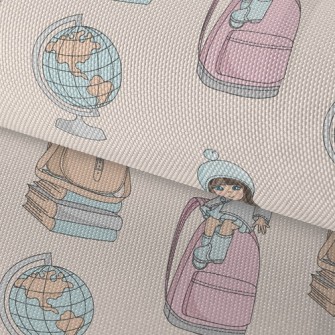 Little Girl Learns Knowledge Waterproof Oxford