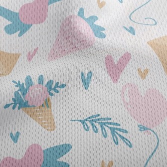 Love Bouquet Love Letter Athletic Mesh Flat Back