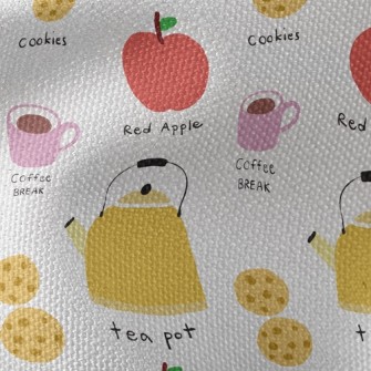 Coffee And Biscuits Waterproof Canvas