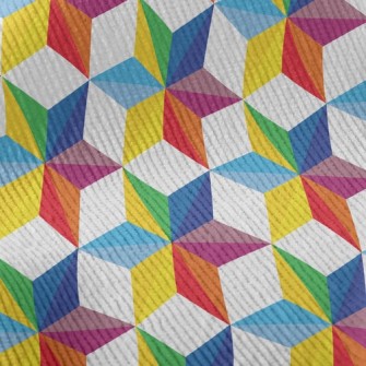 Three-dimensional Ray Hexagona Standard Corduroy
