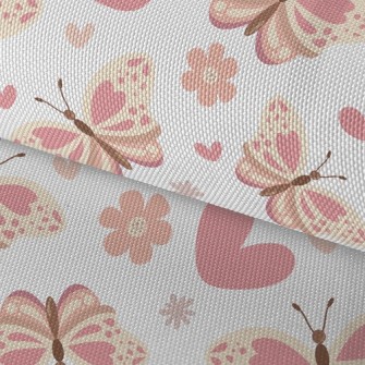 Pink Scented Little Butterfly Waterproof Oxford
