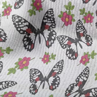 Noble Beautiful Black Butterfl Terry