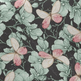 Elegant Butterfly Glamorous Fl Twill